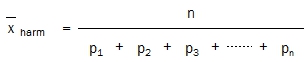 Harmonic Mean equation with probabilities