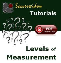 Correct Assignment of Football Data to Levels of Measurement