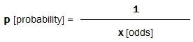 odds to probabilities