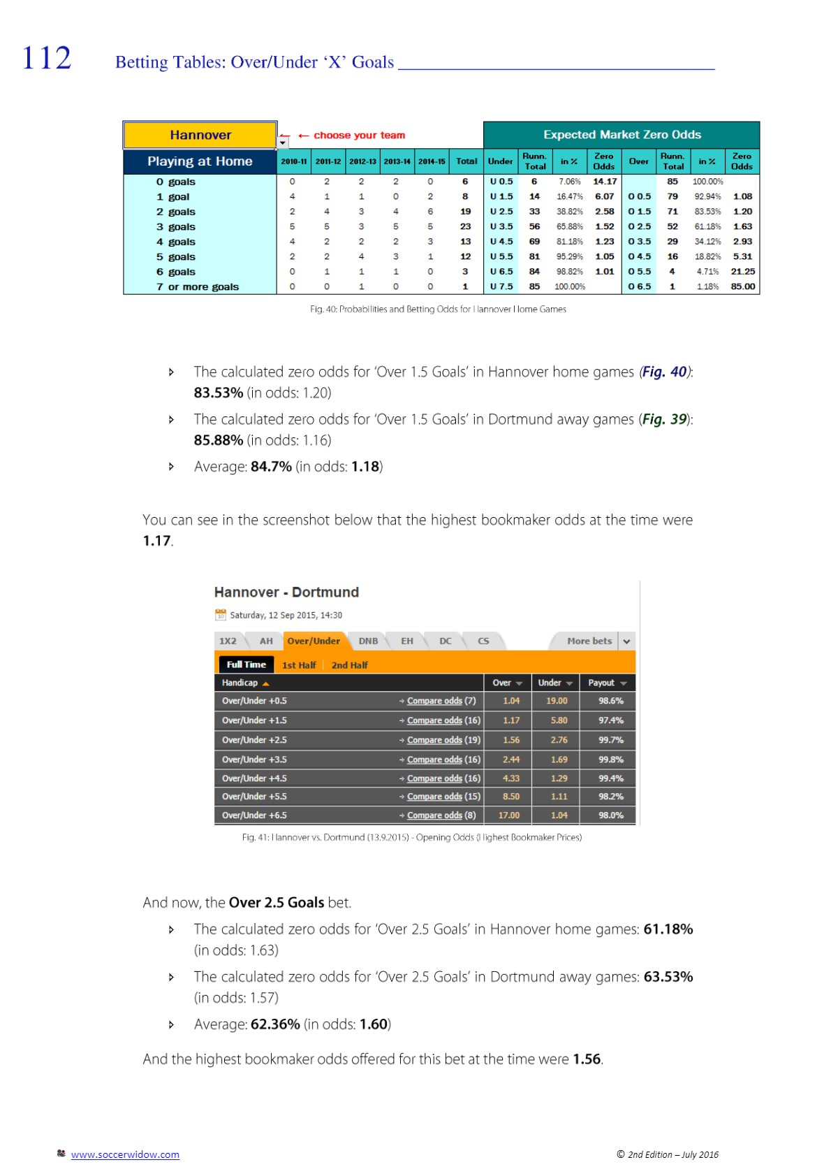 Betting Course Over Under - betting tables - page 112