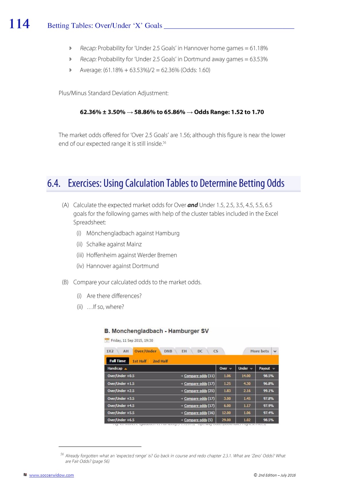 Betting Course Over Under - betting tables - page 114