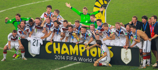 Germany Celebrate Winning FIFA World Cup 2014