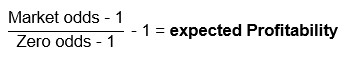 Expected profitability formula